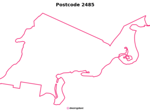 2485 NSW | Australia Postcode Data File| Address List | Download Excel CSV - Image 1