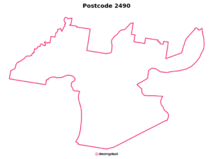 2490 NSW | Australia Postcode Data File| Address List | Download Excel CSV - Image 1