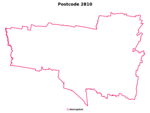 2810 NSW | Australia Postcode Data File| Address List | Download Excel CSV - Image 1