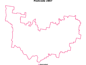 2867 NSW | Australia Postcode Data File| Address List | Download Excel CSV - Image 1