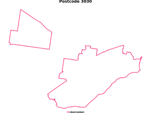 3030 VIC | Australia Postcode Data File| Address List | Download Excel CSV - Image 1