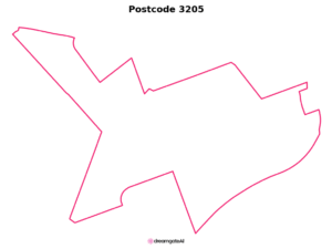 3205 VIC | Australia Postcode Data File| Address List | Download Excel CSV - Image 1