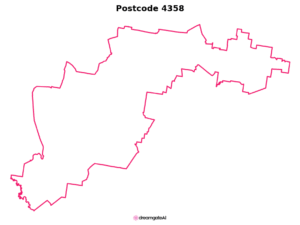 4358 QLD | Australia Postcode Data File| Address List | Download Excel CSV - Image 1
