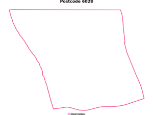 6028 WA | Australia Postcode Data File| Address List | Download Excel CSV - Image 1